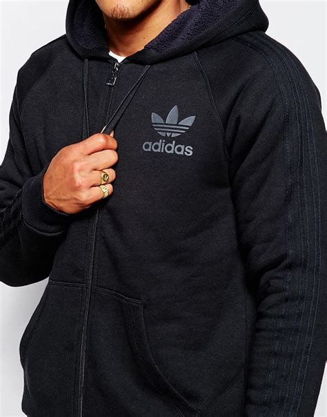 men's Adidas zipped hoodie